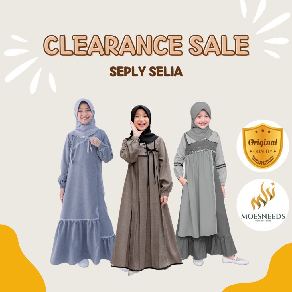 [Clearance Sale] Seply Gamis Anak Perempuan Selia