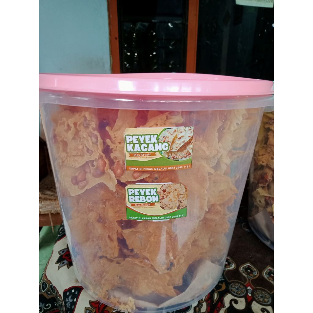 

peyek kacang dan rebon mas rosyid