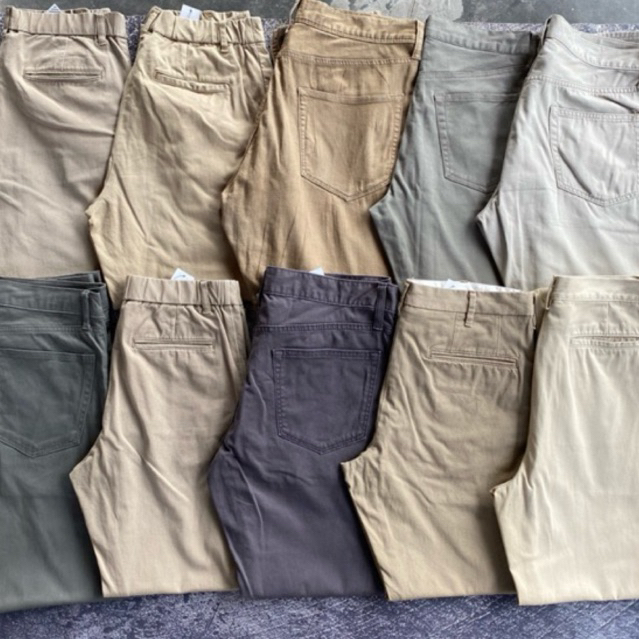 LONGPANTS UNIQLO CHINO CHINOS TERBAIK