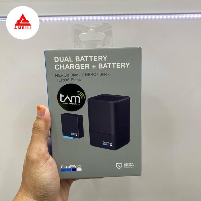 GOPRO MAX DUAL BATTERY CHARGER BATTERY HERO 6/7/8 SECOND ORIGINAL