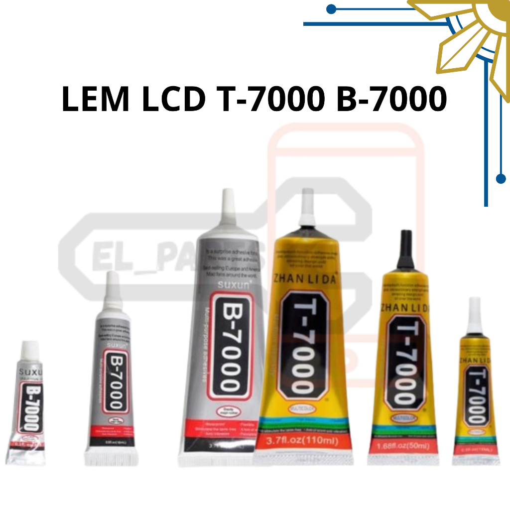 

LEM LCD TOUCHSCREEN / LEM LCD / LEM T-7000 B-7000 3ML / 15ML / 50ML / 110ML / LEM BENING / LEM HITAM