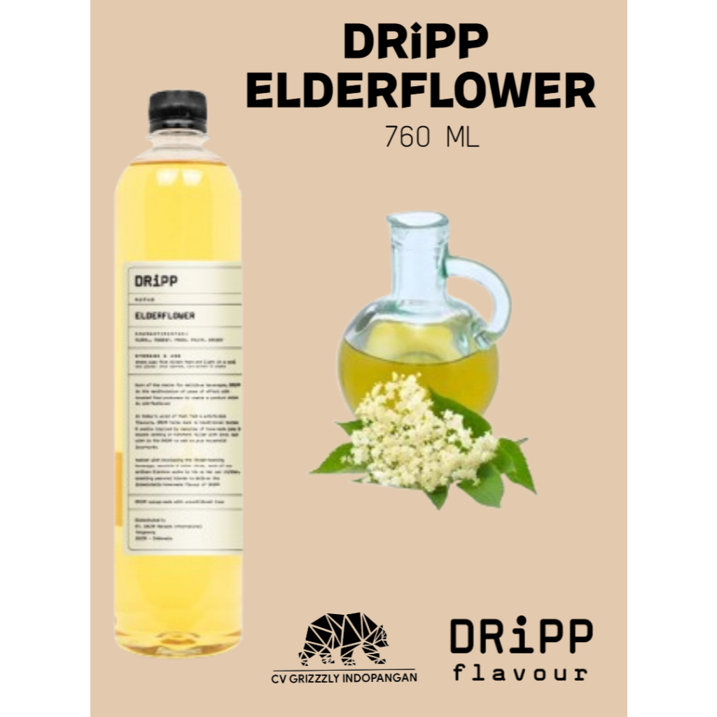 

DRiPP Elderflower Flavour Syrup (Sirup Rasa Bunga Elderflower)