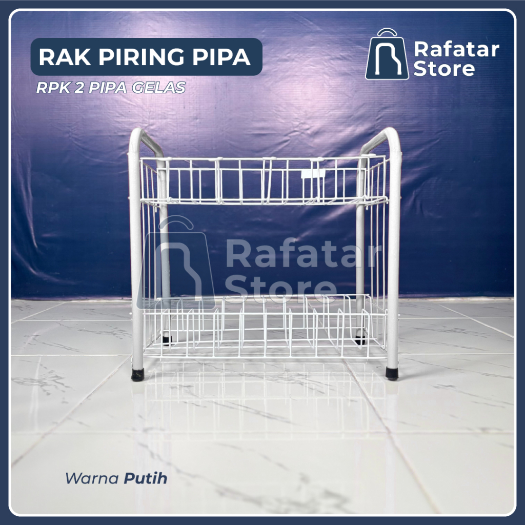 RAK PIRING SUSUN 2 PIPA  // RPK 2 PIPA GELAS // RAK PIRING MINI WASTAFEL SUSUN 2 // RAK PIRING DAN G
