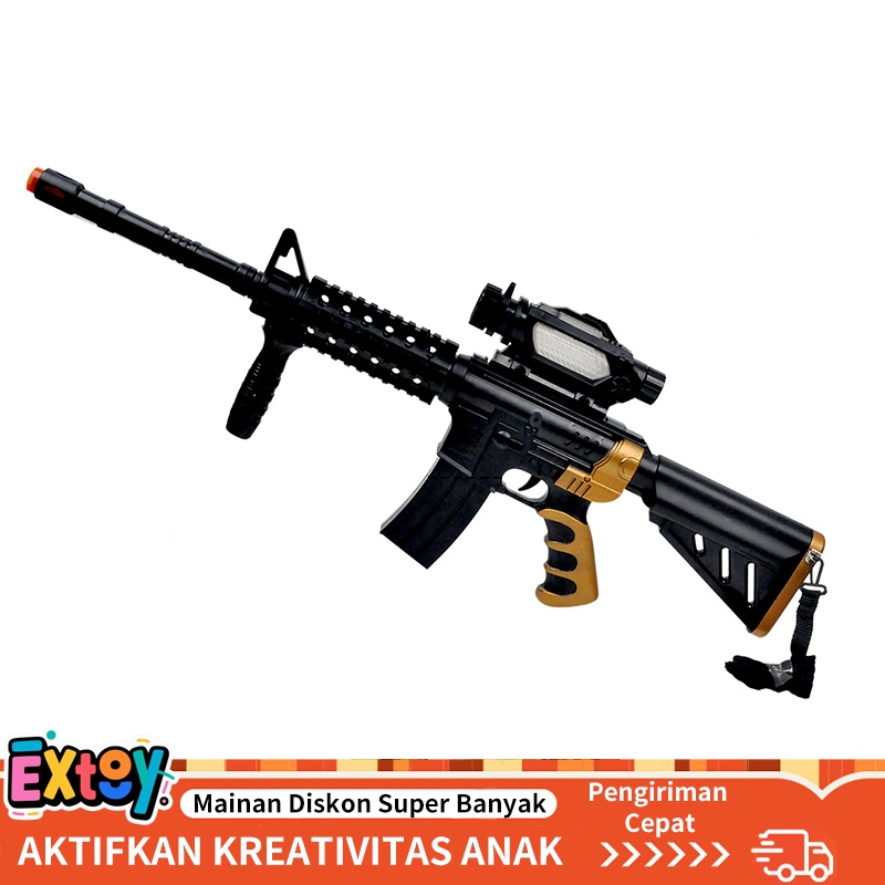 Mainan Anak Pistol Tembakan  Toy Armory Mainan Anak Elektrik Toy Gun  Senapan Kokang Rifle Besar