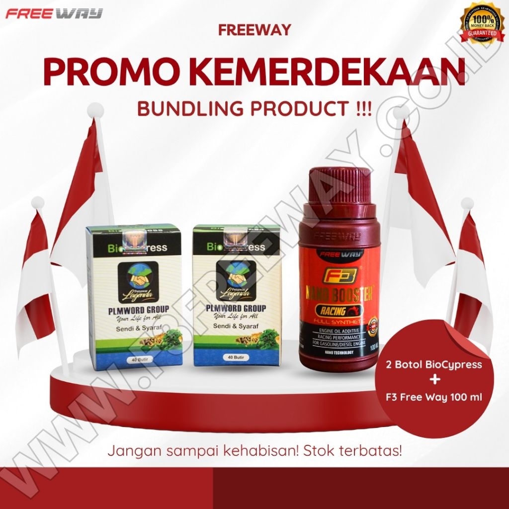 BioCypress 2 Botol, Free 1 botol FreeWay 100 ml