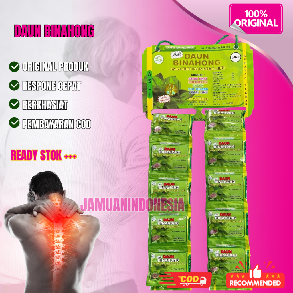 

Kapsul Daun Binahong Renceng 20 Sachet Asam Urat