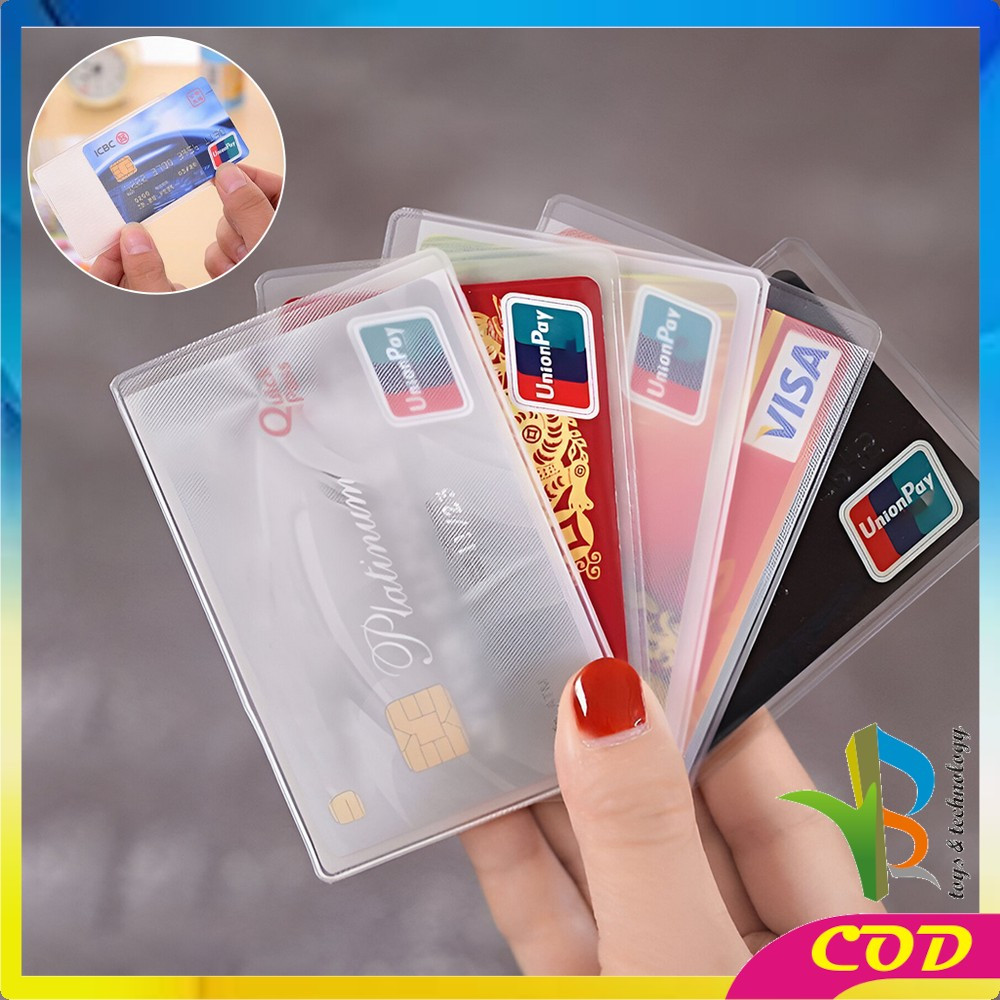 

EC RB-C1203 Plastik Pelindung Kartu ATM SIM KTP Transparan Sampul Cover Anti Gores / Sarung Pelindung Credit Card Tahan Air Serbaguna