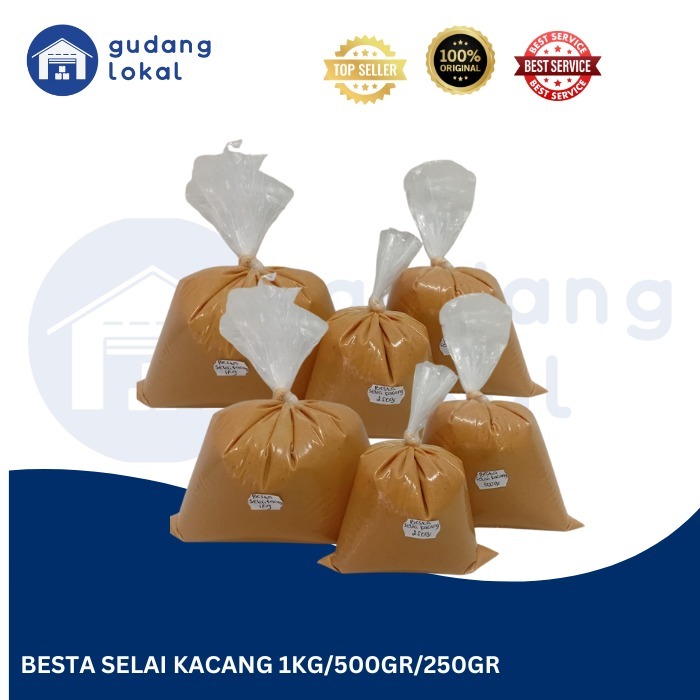 

SELAI KACANG BESTA KEMASAN 1KG/500GR/250GR