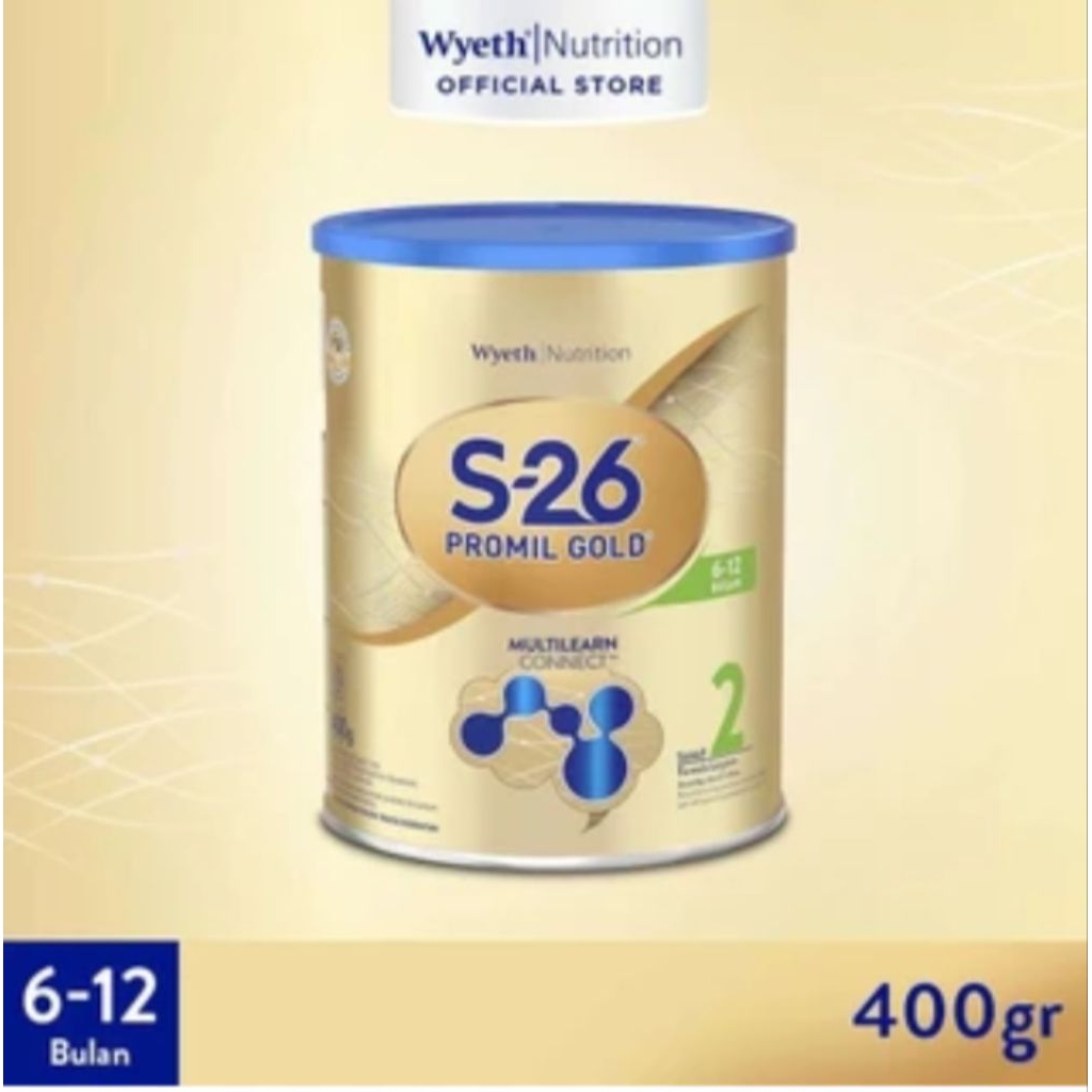 

S-26 Promil Gold Tahap 2 susu formula lanjutan untuk bayi usia 6-12 bulan 400g dan 900g