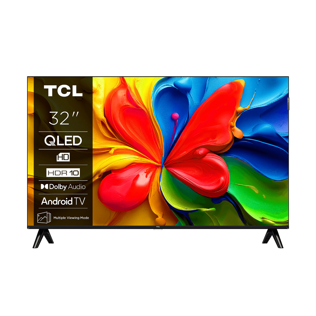 QLED TV TCL 32INCH 32S4K / 32 S4K (DOLBY ATMOS , HDR10 ,  GOOGLE TV)