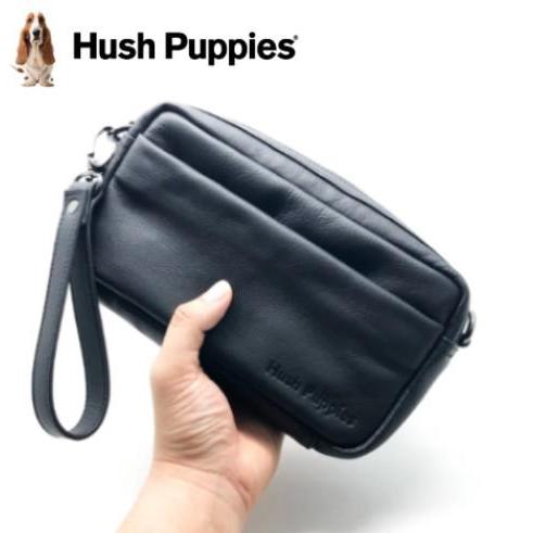 Hush Puppies Genuine Leather convertible clutch crossbody bag tas tangan selempang pria 918 hss