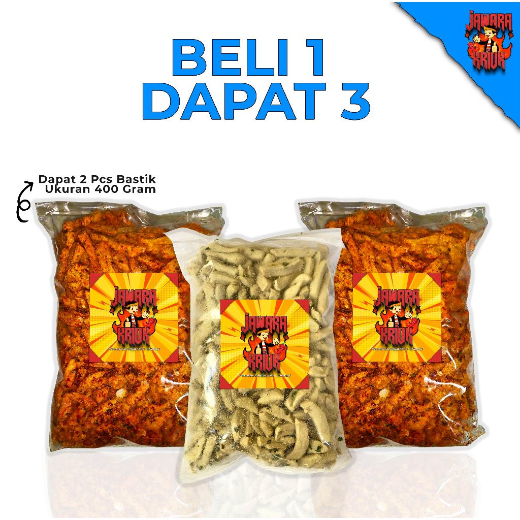

JAWARAKRIUK - Promo Beli 1 Dapat 3 Bastik Rasa Original 400gr Pedas 400gr Extrapedas 400gr Bumbu Melimpah