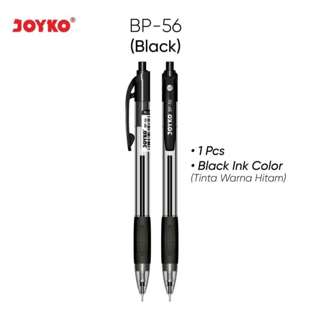 

JOYKO 1 Pcs Ball Pen Pulpen BP-56 Black Series