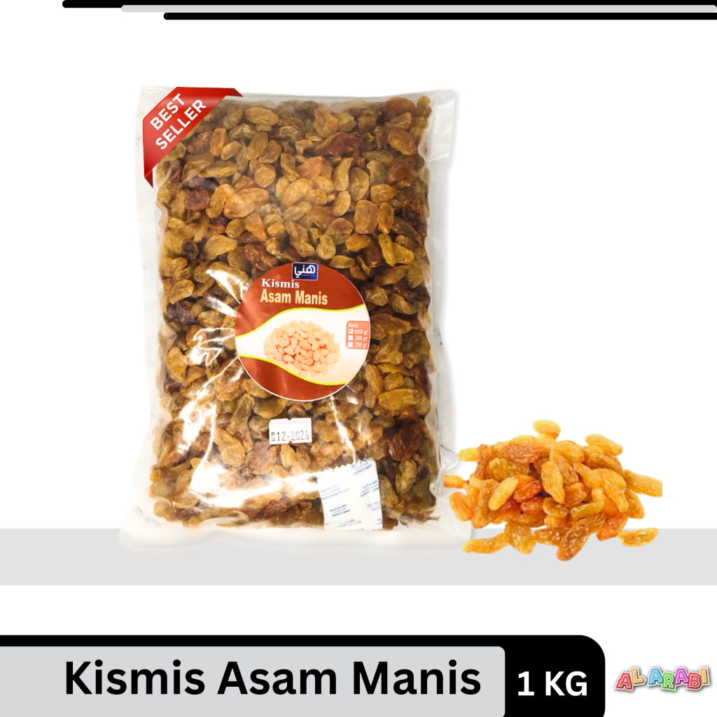 

Kismis Golden Raisin 1 Kg |Kismis Kuning Besar | Kismis Asam Manis