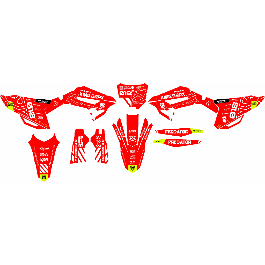 DECAL CRF 450 FULL BODY / STIKER CRF 450