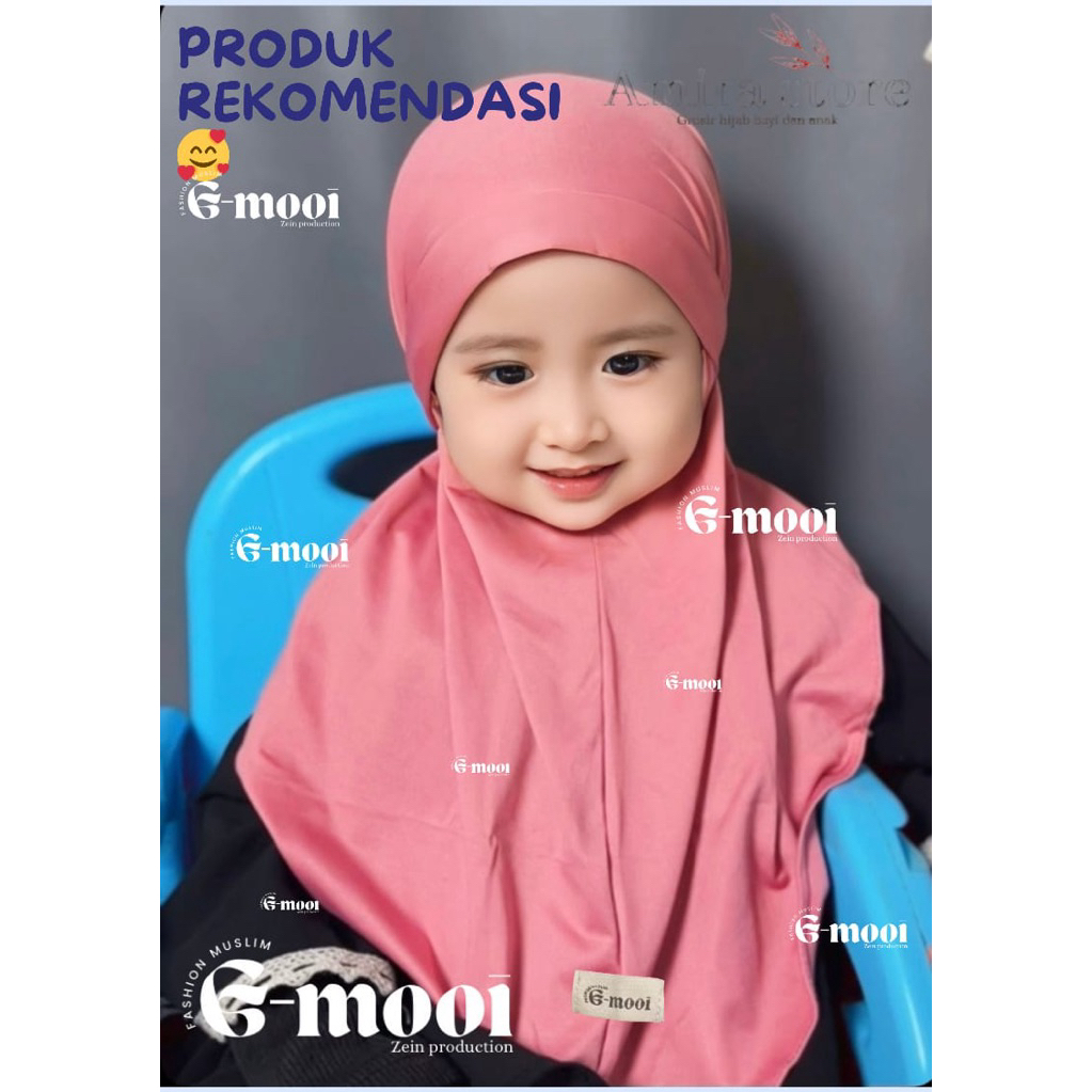 G-MOOI jilbab anak bayi 1-8 tahun kerudung hijab anak FRENCH KHIMAR kerudung anak bayi jilbab anak b