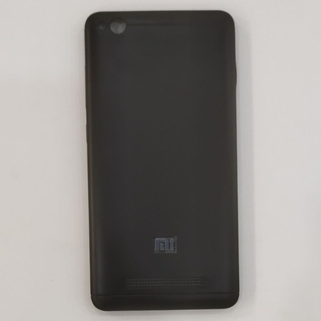 BACKDOOR REDMI 4A / TUTUP BELAKANG REDMI 4A HITAM + TOMBOL + KACA FLASH ORIGINAL 100%