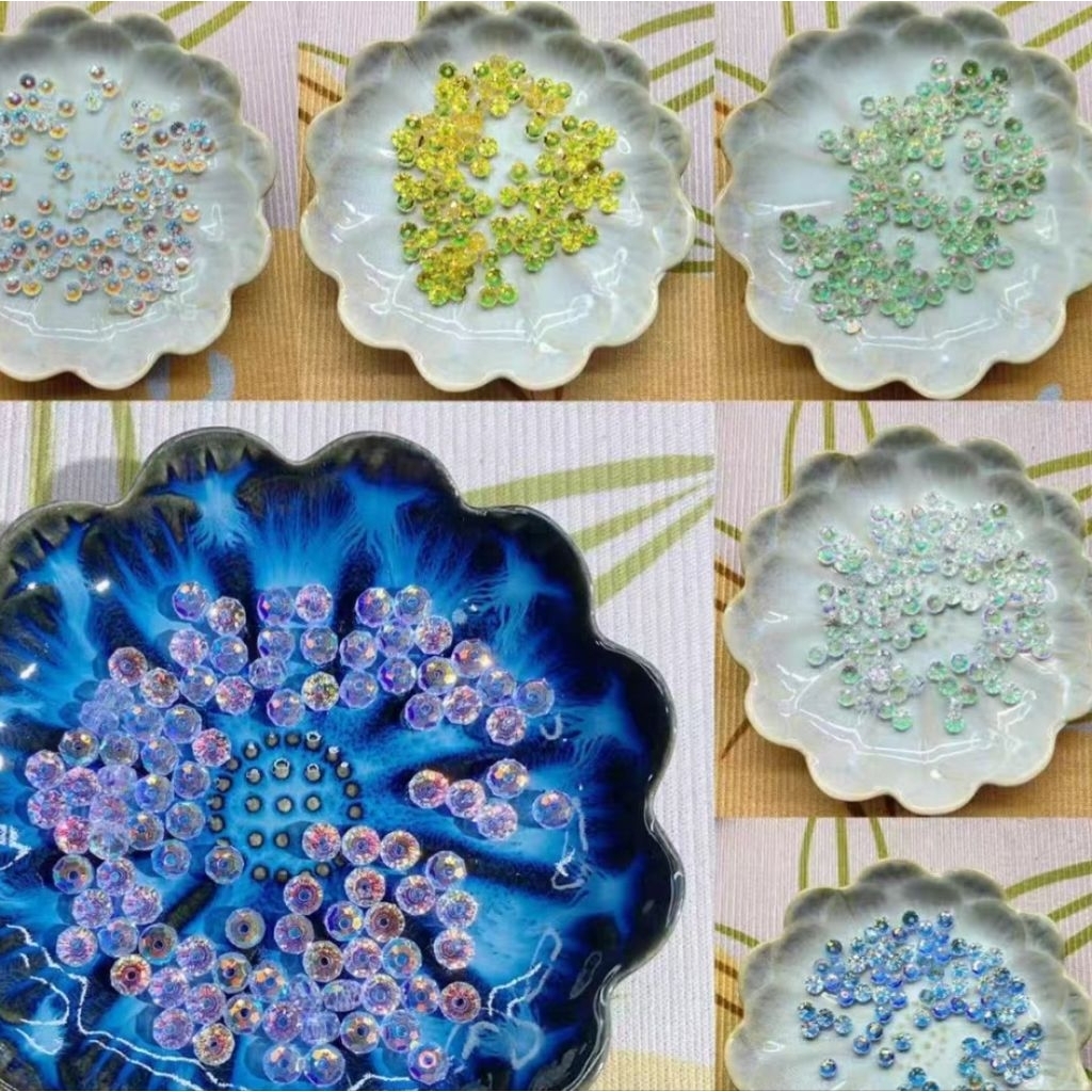 Ecer 20pcs Roda 6mm k9 ceko swarovski kristal crystal beads diy monte mote ronce manik