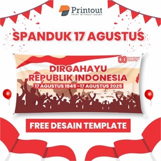 Cetak Banner Spanduk Kemerdekaan 17 Agustus | Custom Ukuran | Cocok Untuk Acara 17an