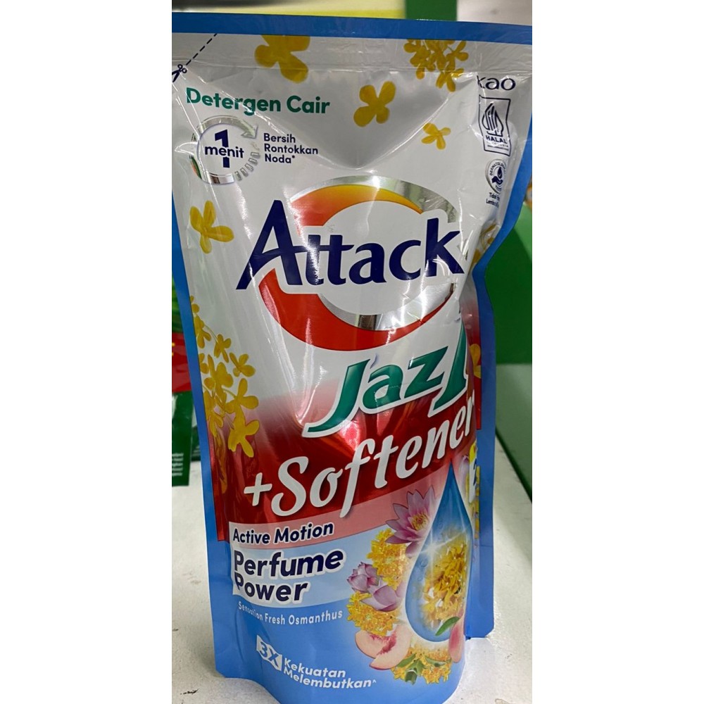 Attack Jaz1 + Softener Cair Refill 700 ml Warna | Attack Jaz1 Cair Refill Murah 700ml