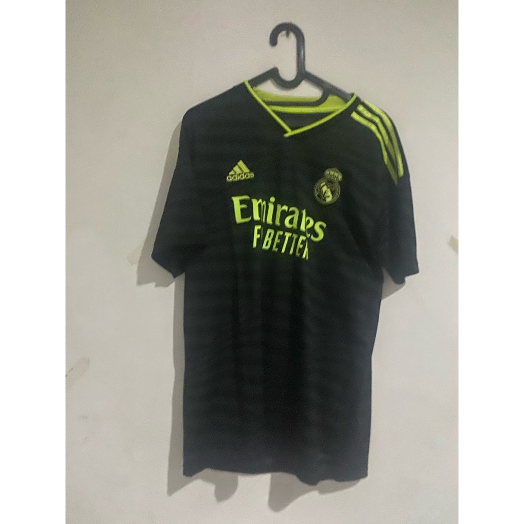 Jersey Original Second Real Madrid 2022/2023 Adidas Third Jersey Black