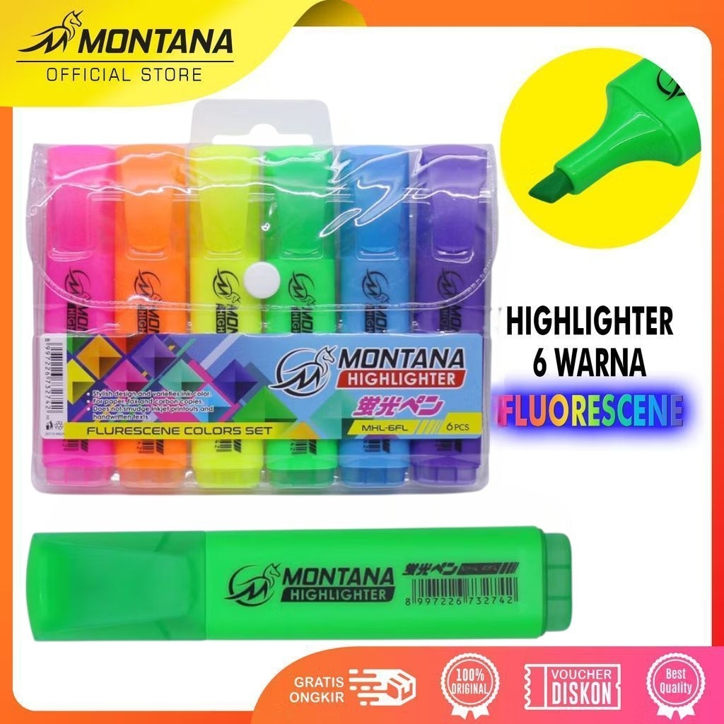 

stabilo highlighter fluorescene 6colour