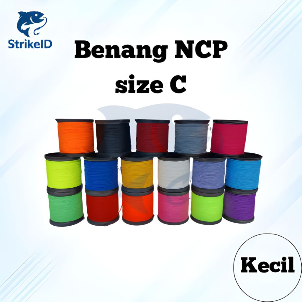 Benang NCP Size C ( Kecil ) untuk Gulung Joran Pancing – Benang Kuat Warna Cerah Anti Pudar