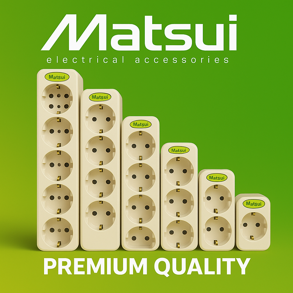 STOP KONTAK MATSUI 4 LUBANG 4 ARDE SNI MATSUI 100% KUNINGAN GROSIR
