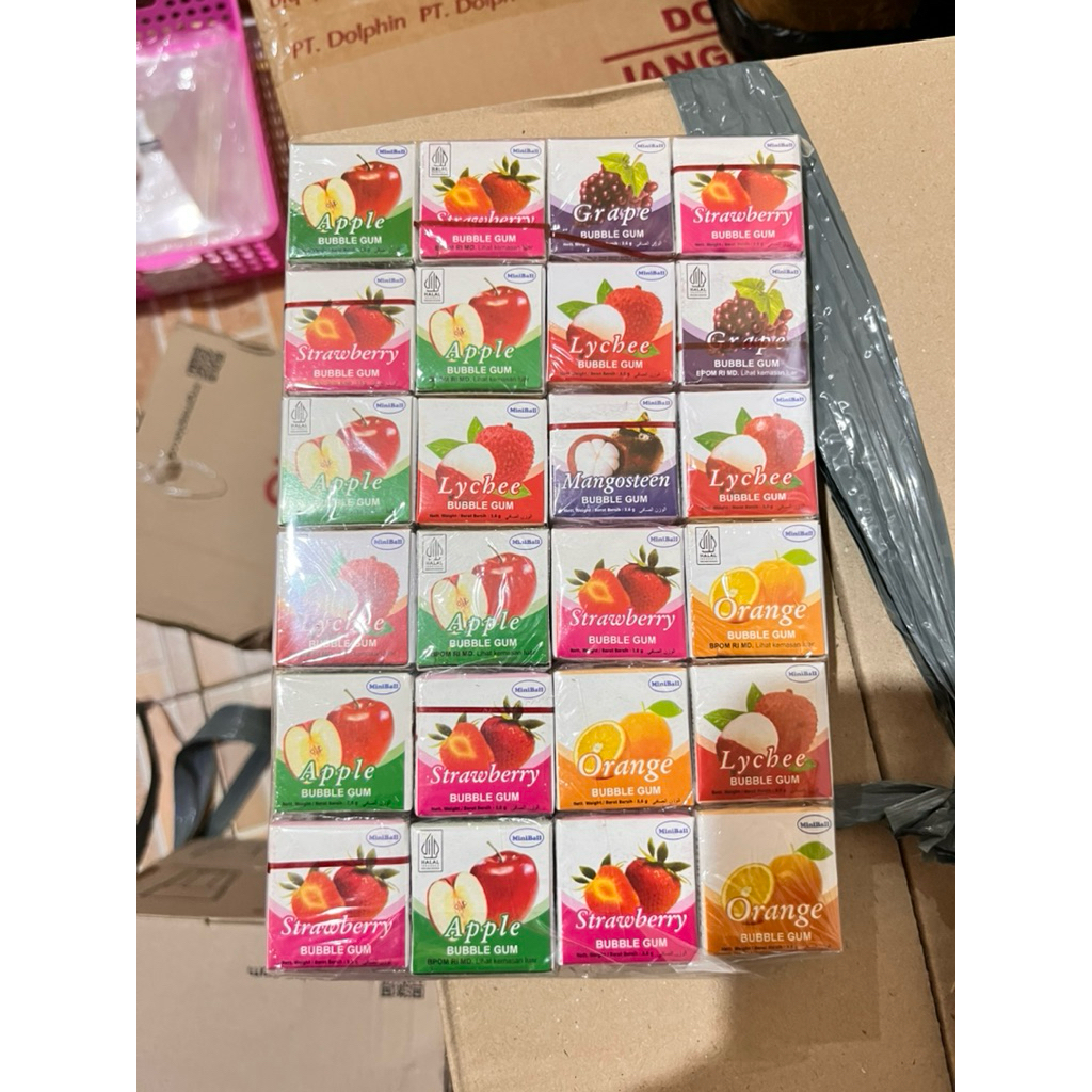 

MINIBAL GUM/permen jadul isi 24pcs