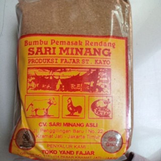 

Bumbu Rendang Sari Minang 250gram Bumbu Rendang Minang Asli Bumbu Rendang Padang Enak