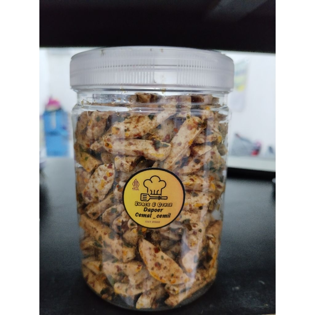 

Basreng pedas jeruk & original kemasan toples jar