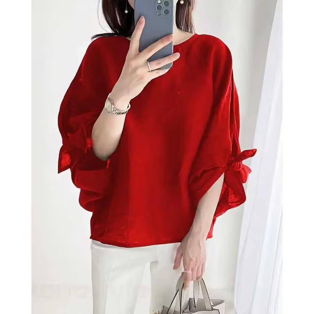 Atasan Wanita Terbaru Crinkle Airplow Blous Pormal Kekinian Viral