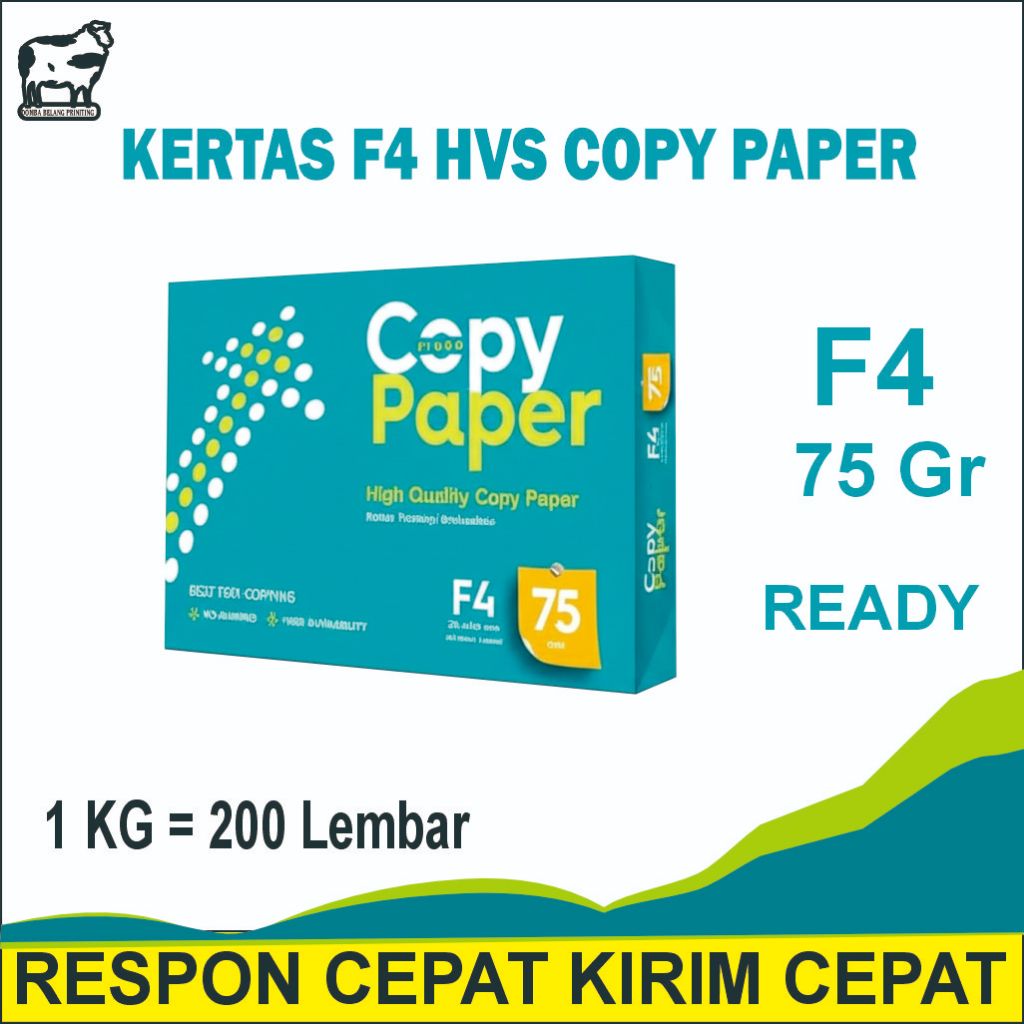 

Kertas Copy Paper F4 75 gr 1 Kg (200 Lembar): Kertas Fotocopy Multifungsi Kertas Print High Quality