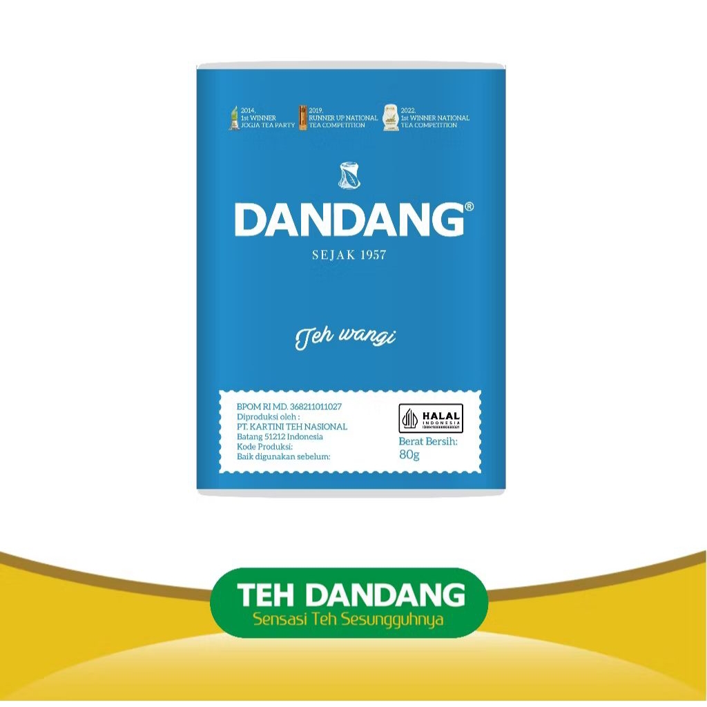 

teh dandang biru 80 gram - teh tubruk kemasan jumbo