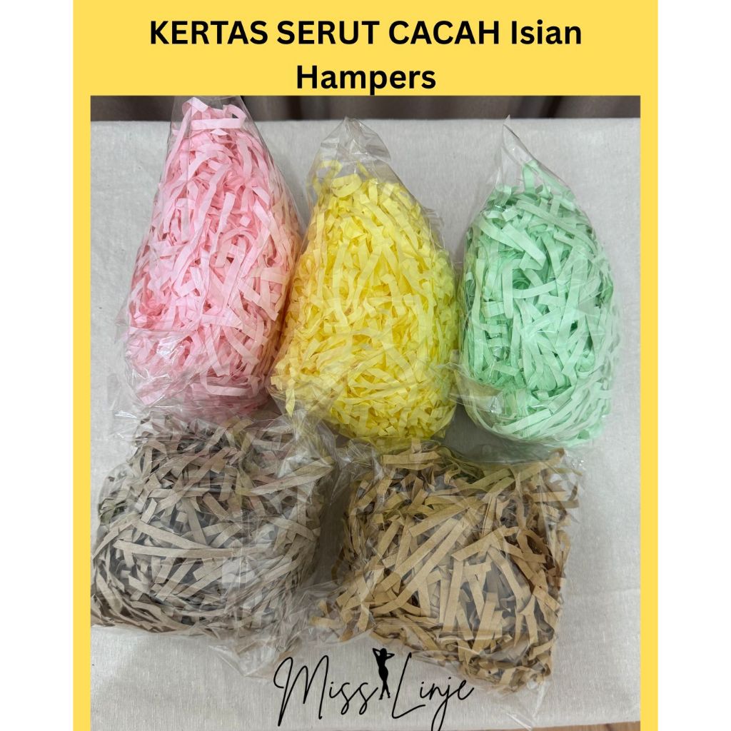 

Kertas Cacah 30gr / Kertas Serut / Kertas Potong Shredder Isian Hampers Packaging