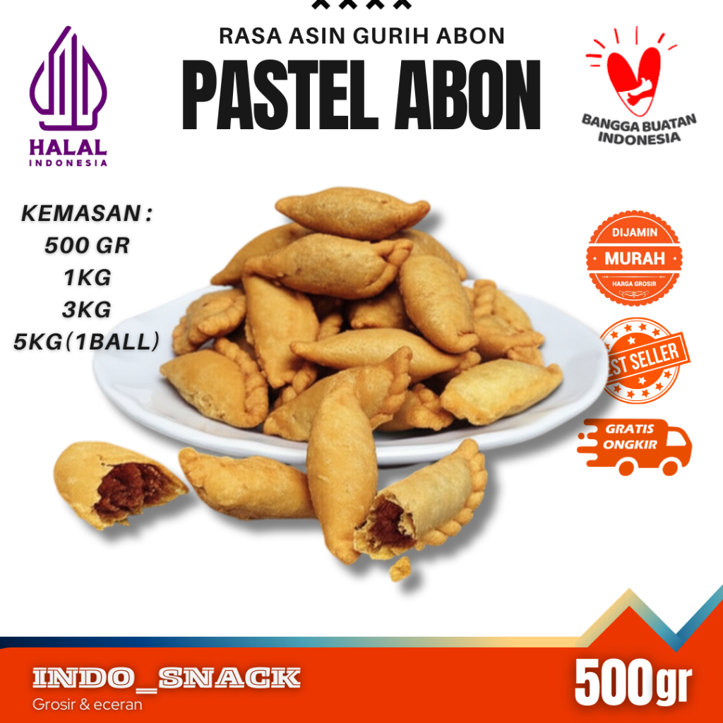 

PASTEL MINI ABON 500 gram Termurah