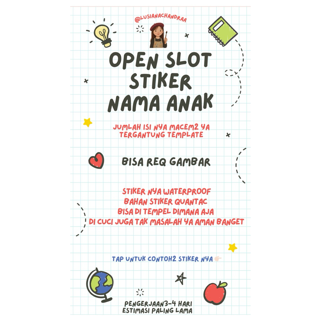 

STIKER NAMA ANAK CUSTOM