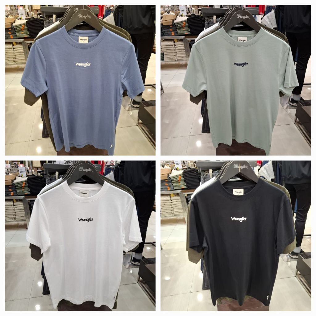 Wrangler Baju Kaos Atasan Tshirt Lengan Pendek Pria Dewasa Original