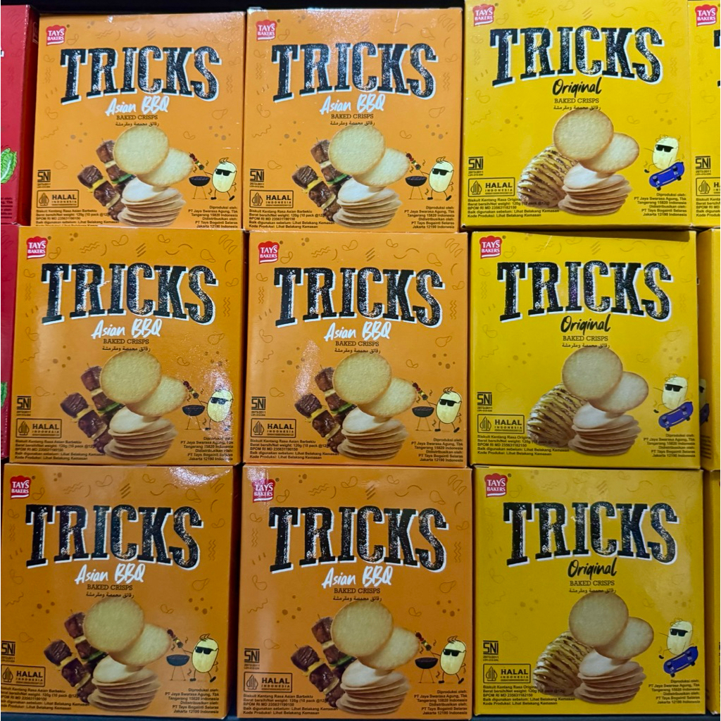 

TRICKS Biskuit kentang box 120gr ECER Per box