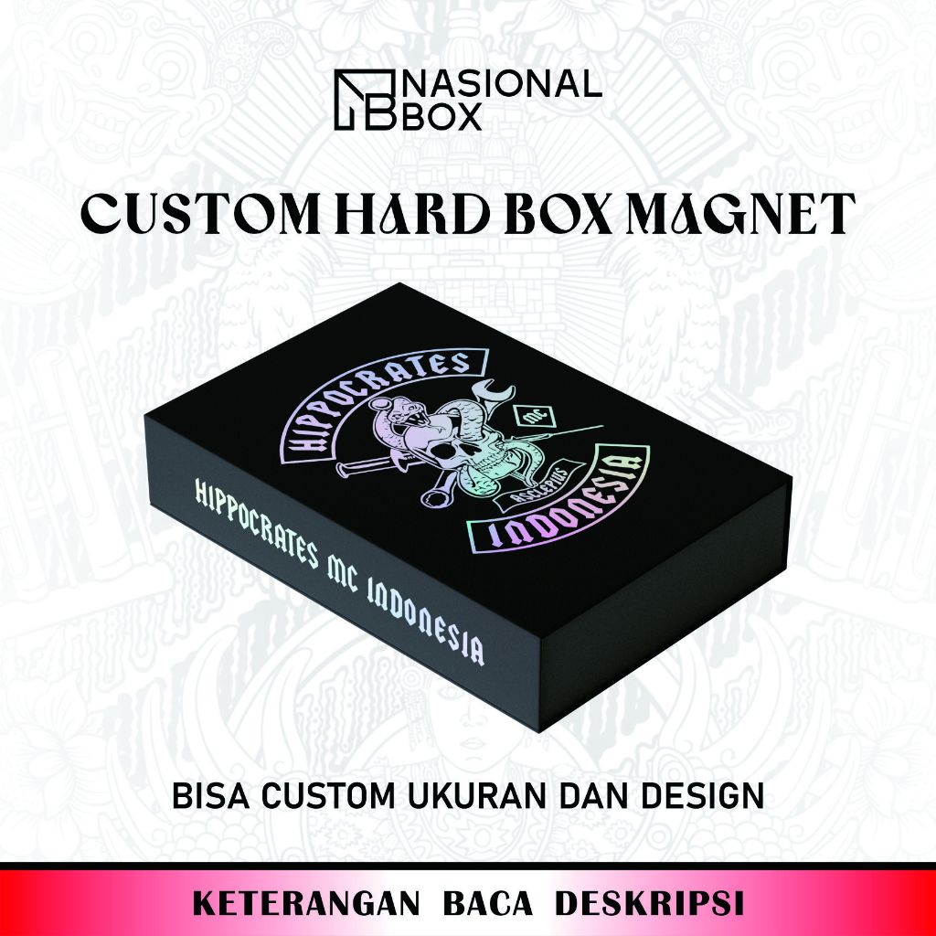 Cetak Box Hardbox Gift Hampers Maghnet Custom Design Premium