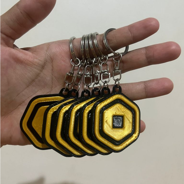 Gantungan Kunci Robux (Roblox) - 3D Printing