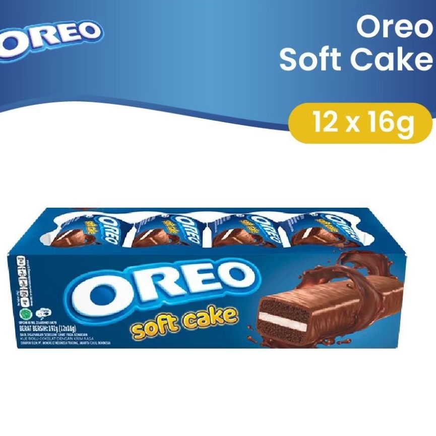 

Oreo Soft Cake Bolu Cokelat Box 12 x 16 gram