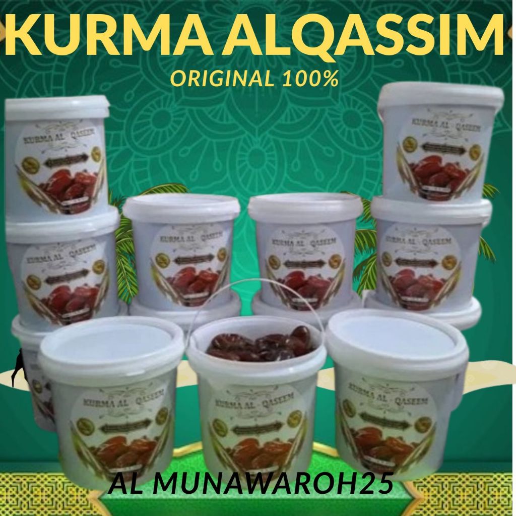 

KURMA AL QASEEM 500 GR - KURMA PREMIUM - KURMA EMBER ARAB SAUDI MANISAN KURMA ENAK LEMBUT EXP PANJANG