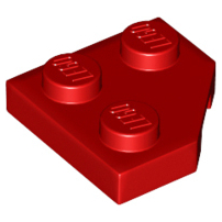Lego 26601 Wedge, Plate 2 x 2 Cut Corner red
