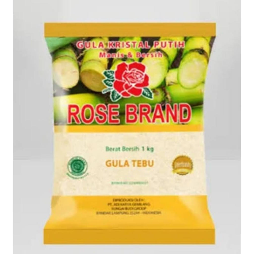 

Rose Brand - gula kristal kuning 1 kg