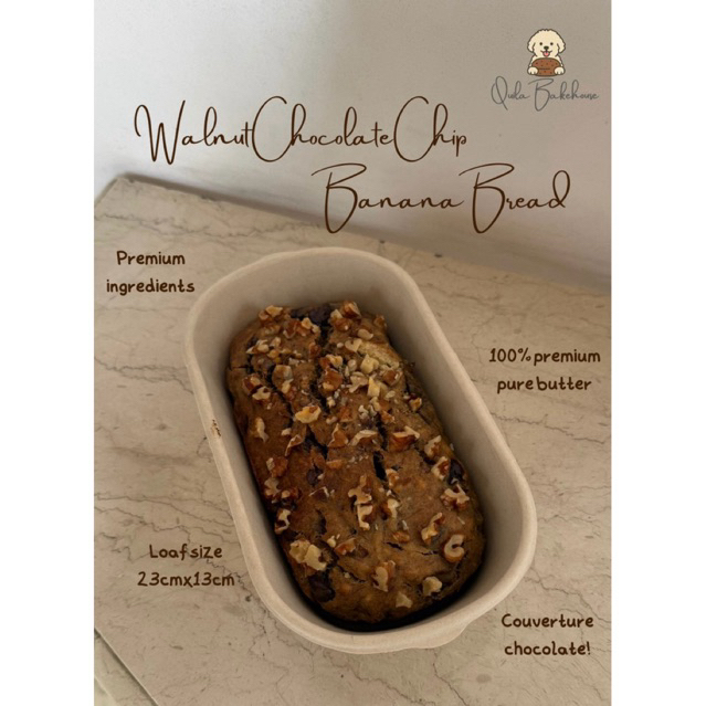 

Walnut Chocolate Chip Banana Bread | Quila Bakehouse