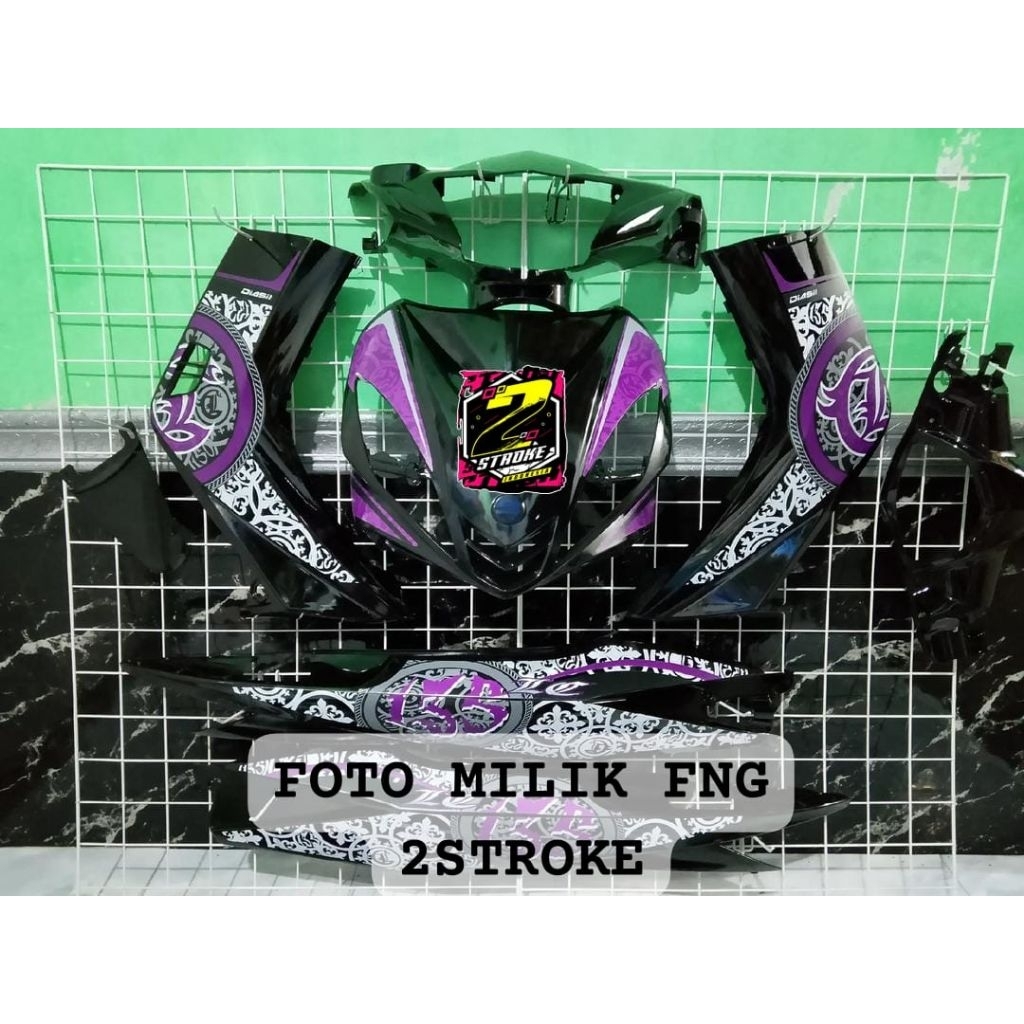 COVER BODY HALUS FULLSET YAMAHA JUPITER MX LAMA BODI SET JUPITER MX OLD 135 CUSTOM STIKER DECAL WARN