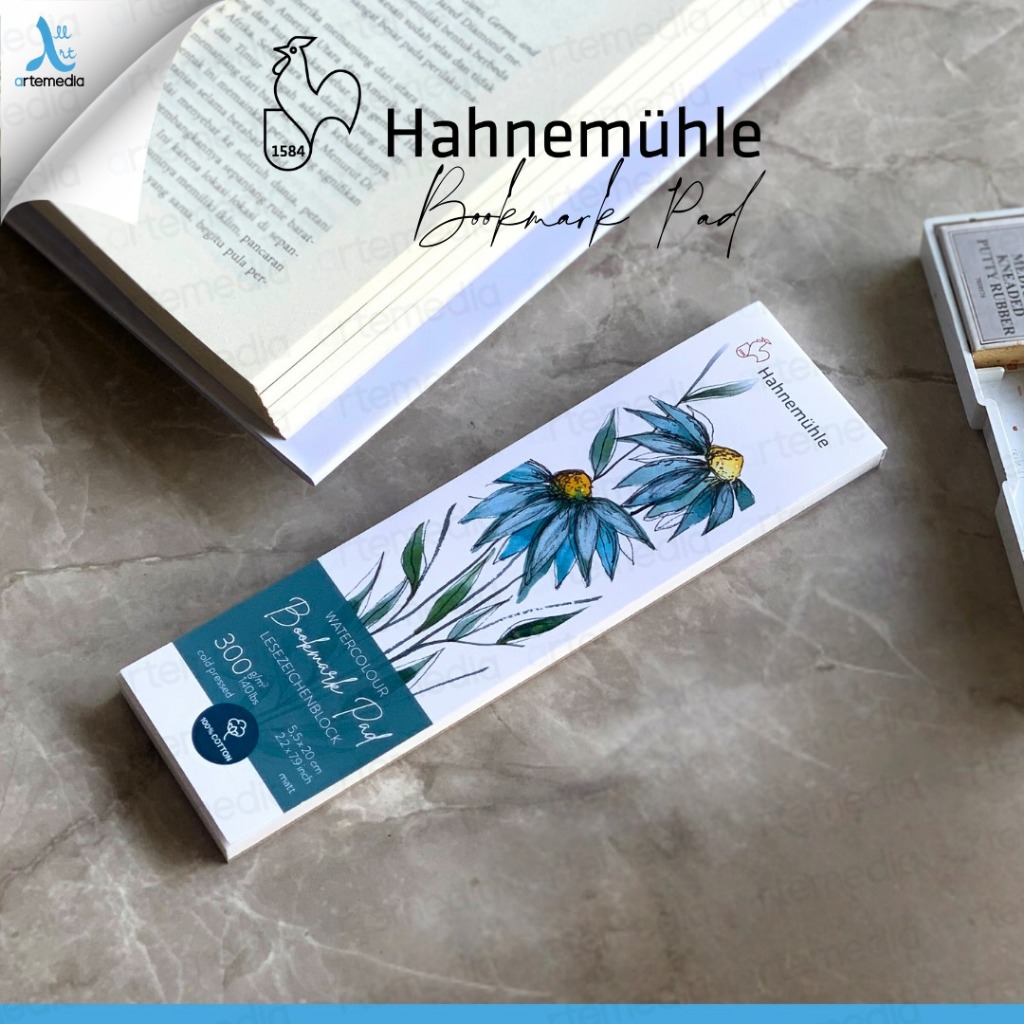 

Hahnemuhle Bookmark Pad 100% Cotton Watercolor Mini Paper 5.5x20cm