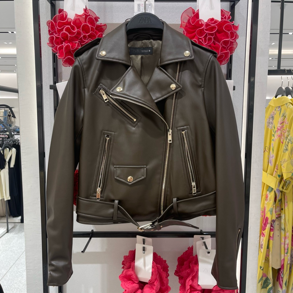 Jaket Bikers Leather ZARA Women Jastip (jasa titip)