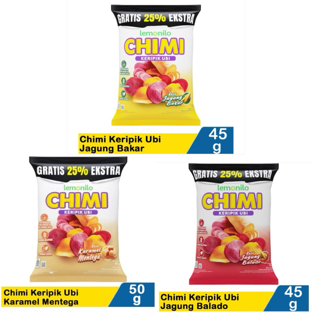 

CHIMI UBI 45gr 50gr / SNACK CHIMI UBI / KERIPIK UBI / JAJAN KERIPIK